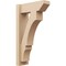 Ekena Millwork 6-in W x 16-in D x 28-in H Balboa Slat Rough Cedar Woodgrain TimberThane Outlooker, Primed Tan OUTUR060X16X28BOA24RCPR - alternate 1